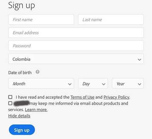 Building and exploiting data: Promotion registration form